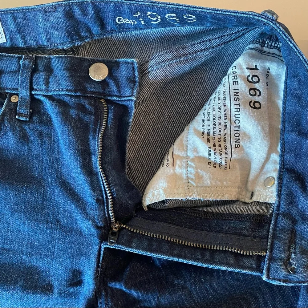 🎉HP!!🎉GAP HIGH RISE SKINNY Dark Wash Jean - Picture 5 of 10